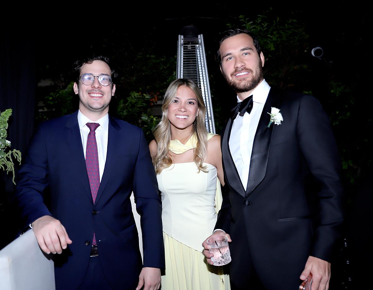 Gabriel Rivas, María Isbel Ayala y Diego Briceño
