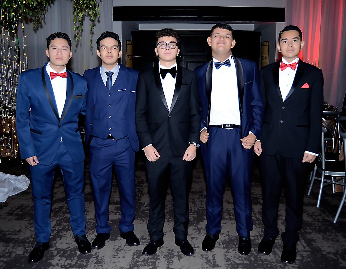 Ángel Doblado, David Nolasco, Raul Suazo, Michael Canales y Andrés Reyes