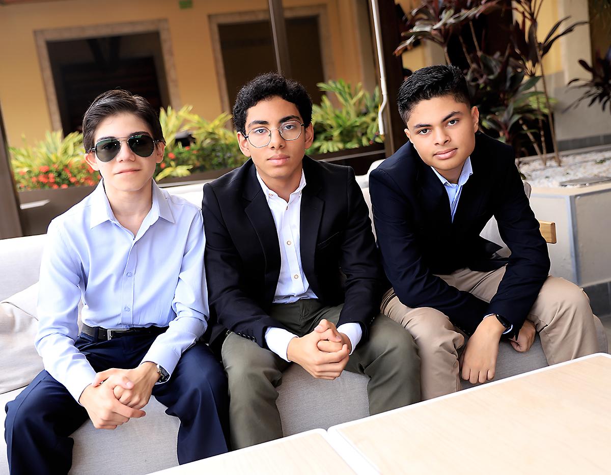 Armando Rojas, José Barahona y Diego Núñez
