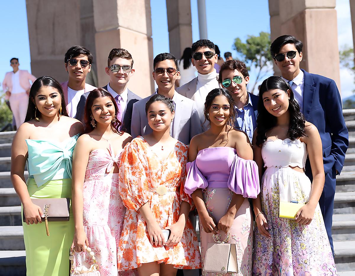 Marcos valladares , Sebastian Arias , Jose Mario Amador , Arles Bustillo , Andrés Godoy , Jesús Vallecillo.Isabella Funes , Lauren Irías , Julia Barahona, Sayra Barahona y Camila Lamy