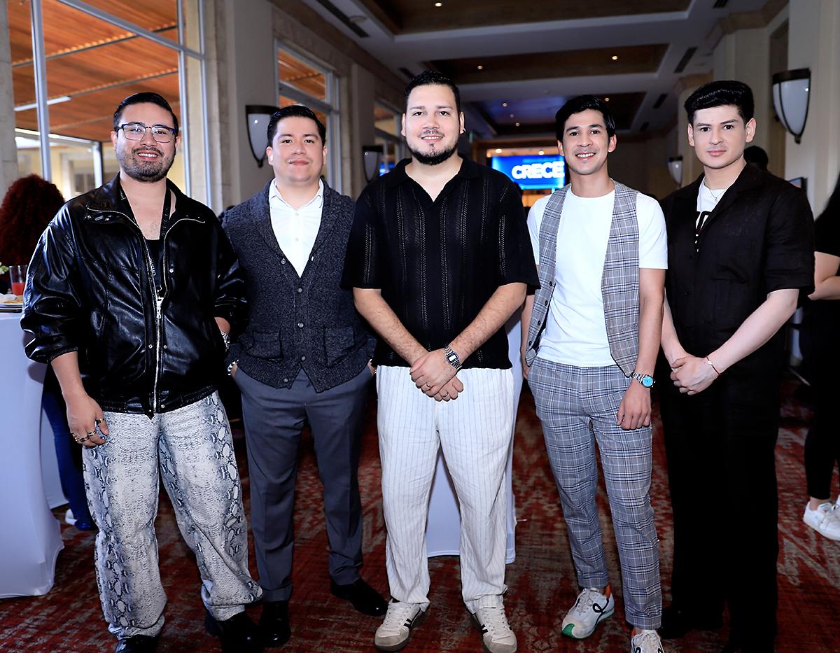 Wilmer Cálix, Jorge Hernández, Erick Garrido, Alejandro Mascareño y José Sanabria.