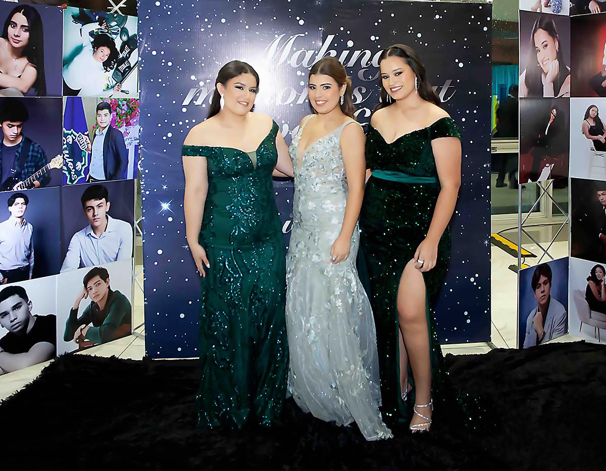 Andrea Dubón, Adriana Segura y Natalia García.