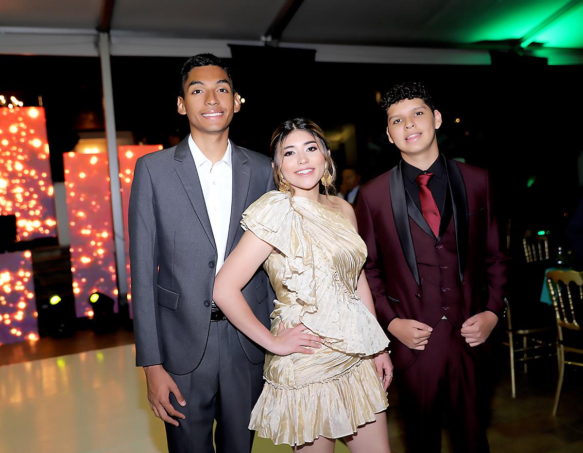 Edwin Salgado, Carola Ramírez y Wilmer Fuentes