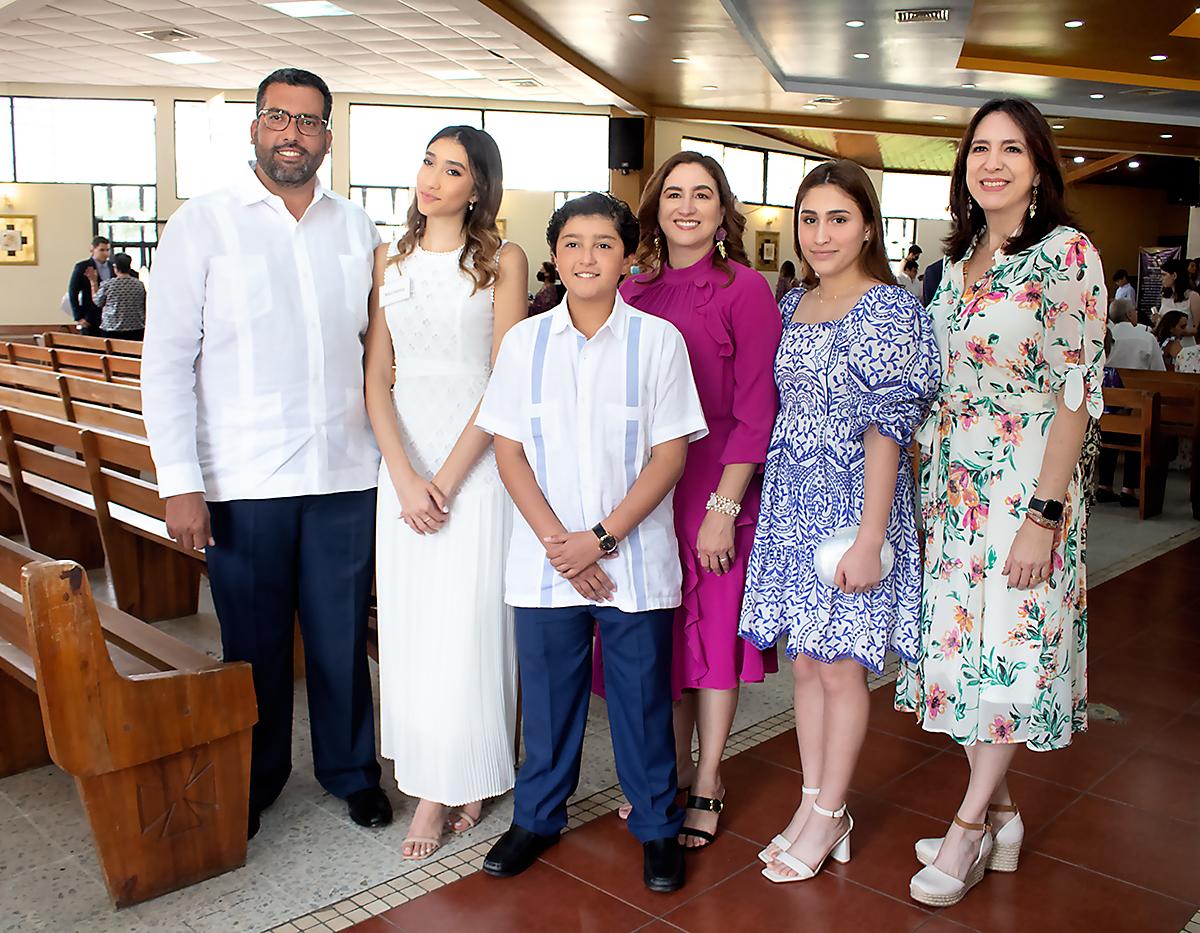 Francisco, Marianna, Francisco José y Caterina Torres, Ivana Membreño y Arabella Hepburn.
