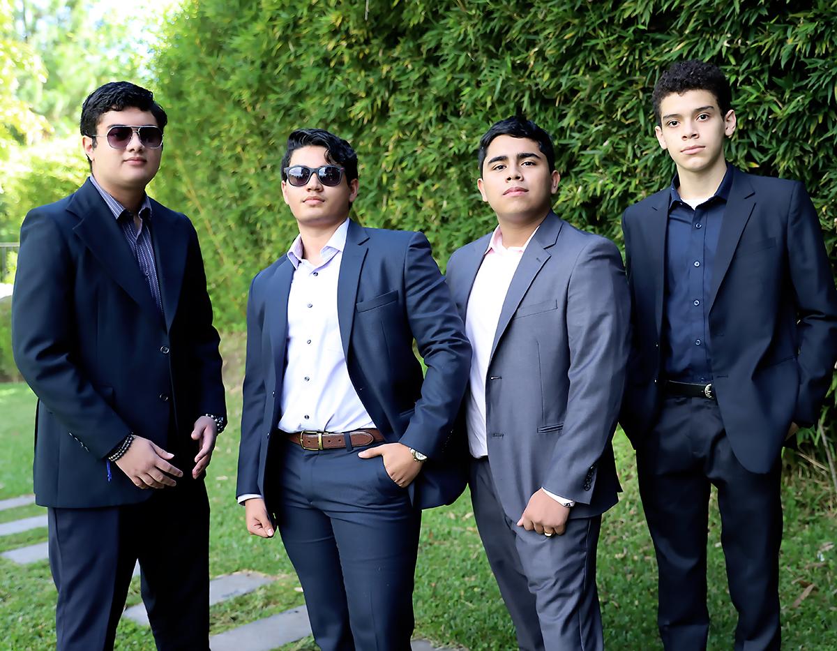 José Ángel Martinez, Cesar Meza, Luis Pinel e Isaac Vallecillo