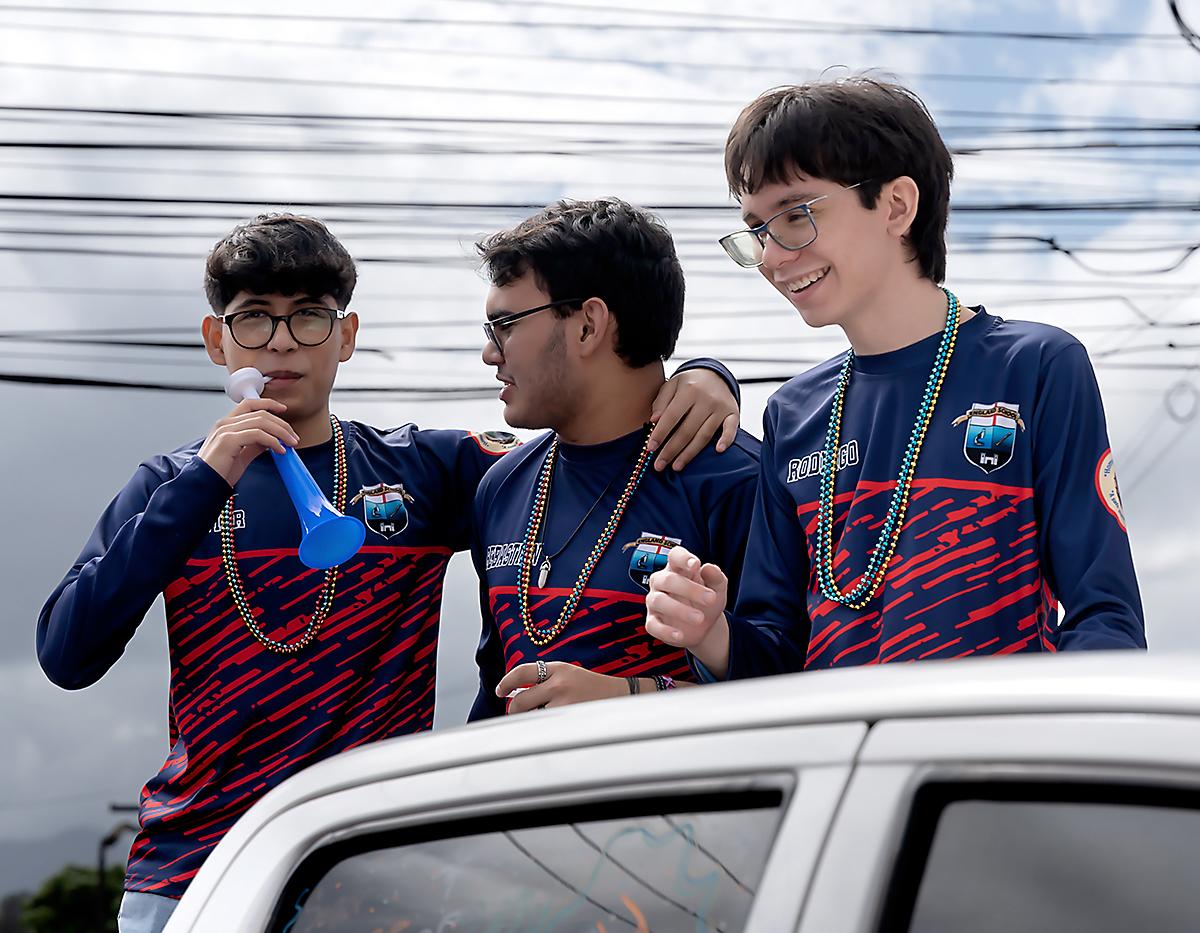 Javier Meneses, Sebastián Cálix y Rodrigo Aguilar