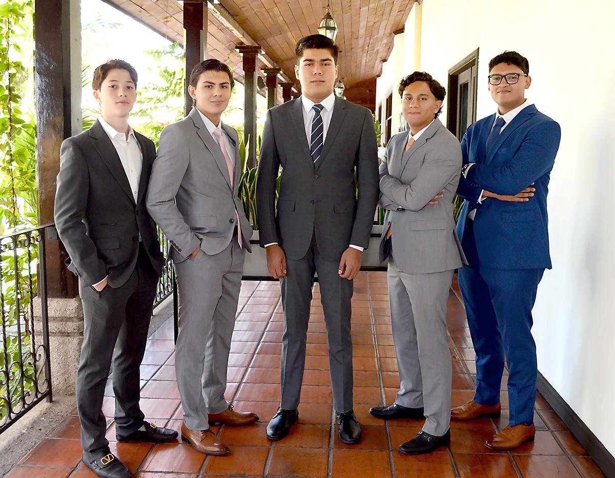 Melki Rivera, Andrés Aguilar, Felipe Padilla, Yuri Zelaya y Luis Andrés XXX.