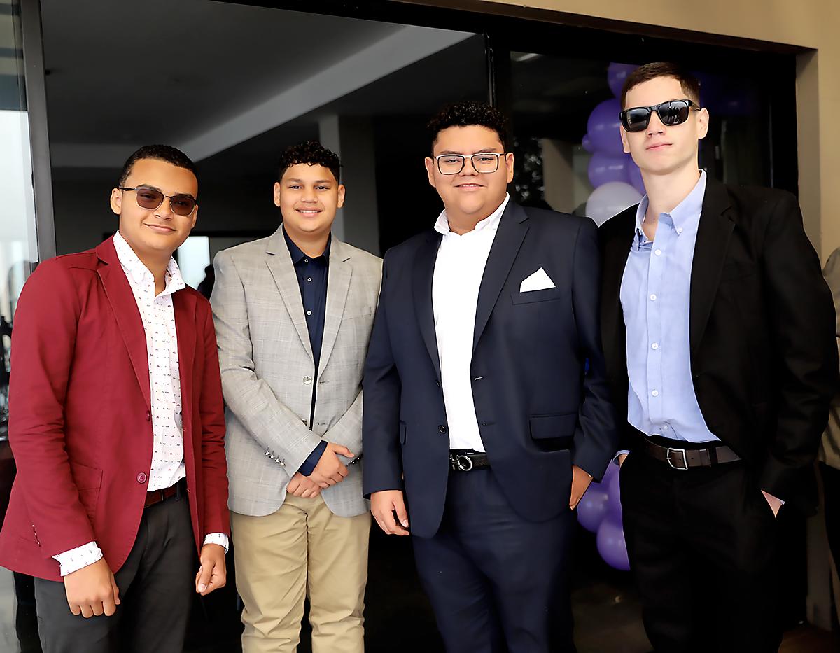Darwin Rivas, Luis Martínez, Eduardo Corrales y Mauricio Reyes