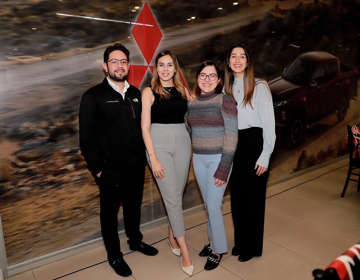 Antonio Núñez, Evelyn Tábora, Meylin Irías y Francesca García