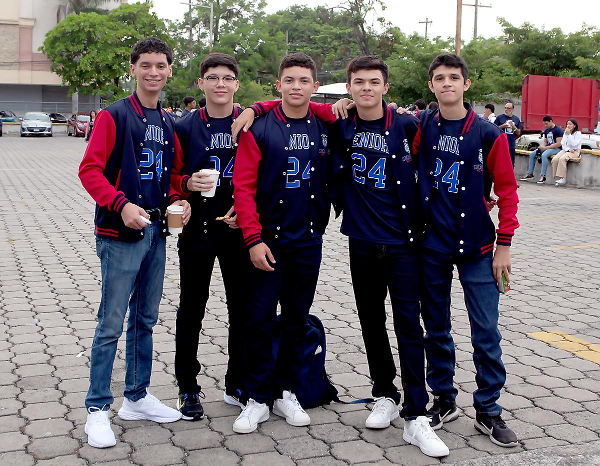Diego Díaz, Tulio Brown, Byron Sauceda, Wilmer Palada y Juan Pablo Flores.