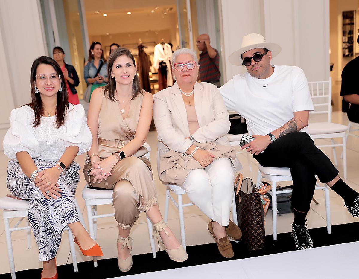 Lila Funez, Pamela Cruz, Xiomara Lemus y Alejandro Medrano.