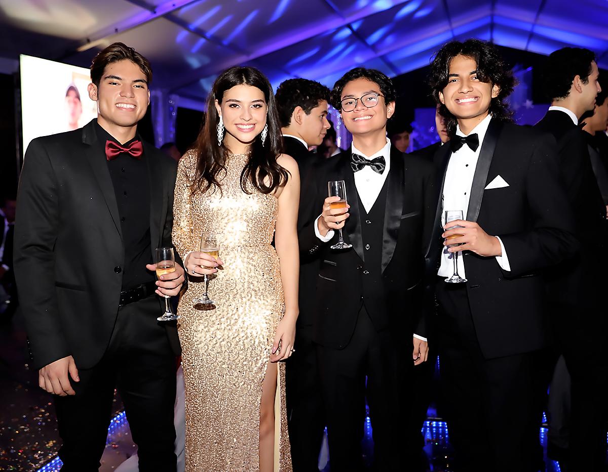 David Banegas, Luna Simón, cesar Santos y Alexander Pocasangre