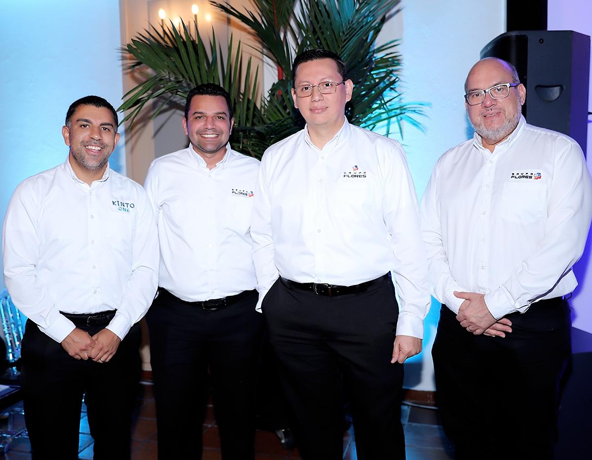 Raúl Banegas, Julio Midence, Gabriel Urquía y Allan Licona.