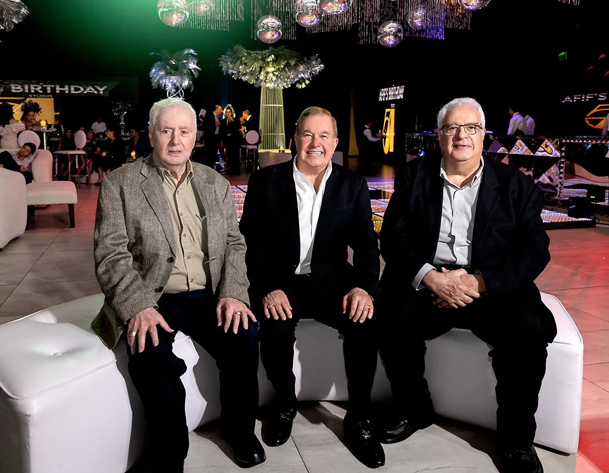 Ernesto Diek con sus hijos Afif y Kamal