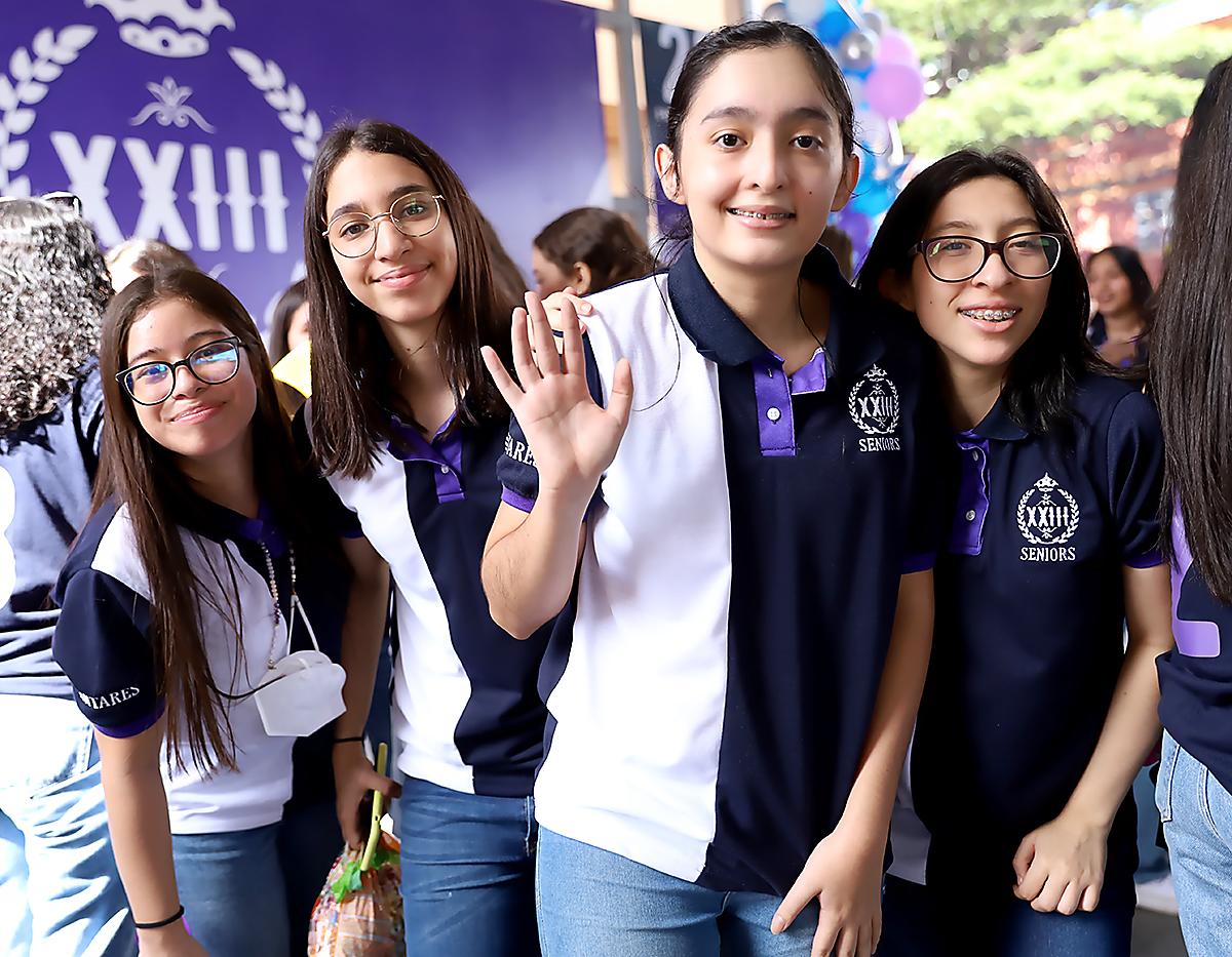 Raquel Agurcia, Isabel Castellanos, Sofía Ramírez y Analía Fuentes
