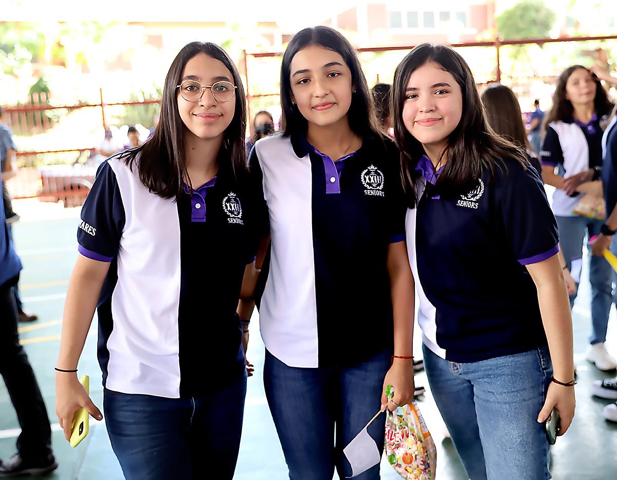 Isabel Castellanos, Camila Barahona y María Galo