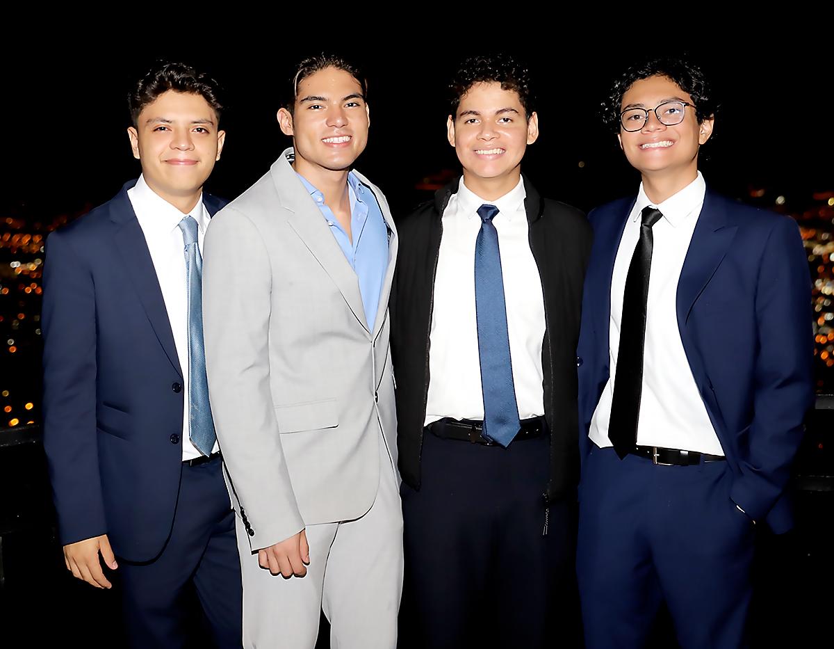 Hugo Godoy, David Banegas, Elias Lopez y cesar santos