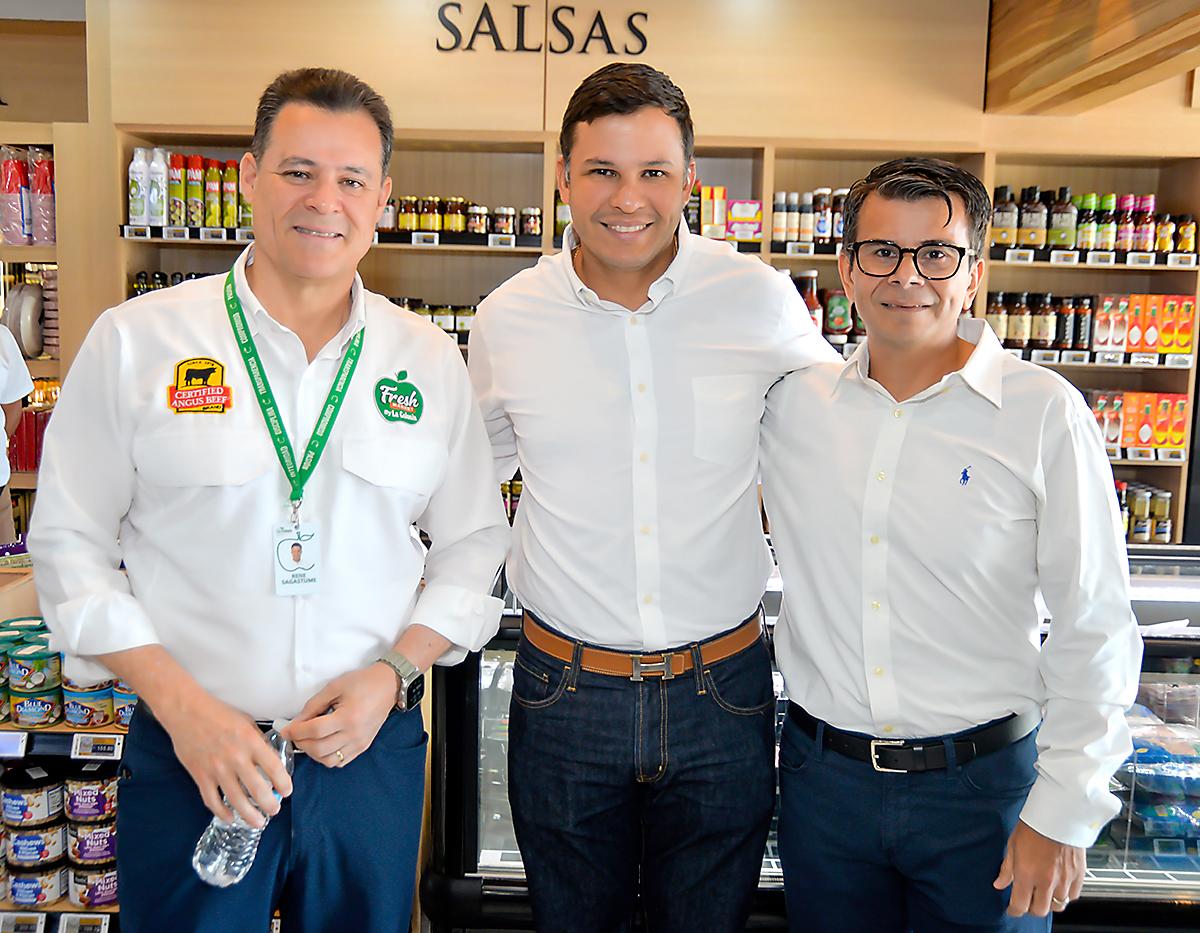 René Sagastume, Edgardo Castillo y Elkin Galeas.