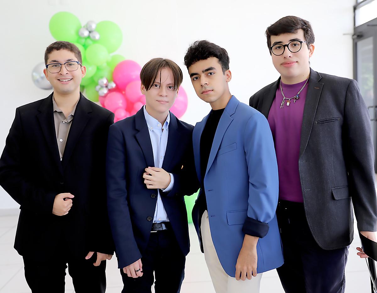 Leonardo Hernández, Iker Salinas, Octavio Carvajal y Ángel Alférez