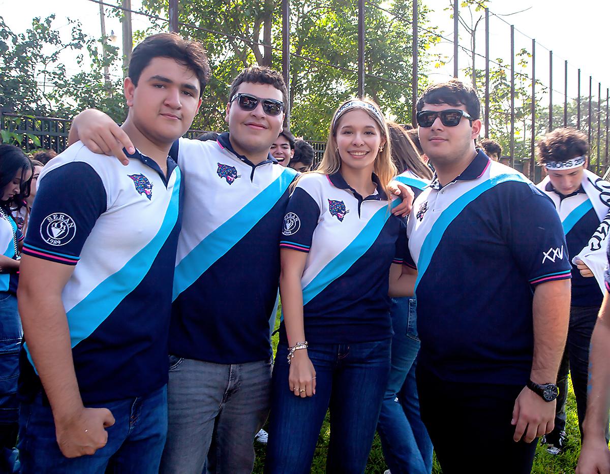 Henry Rivera, Sebastián Luque, Camila Figueroa y Patrick Faraj.