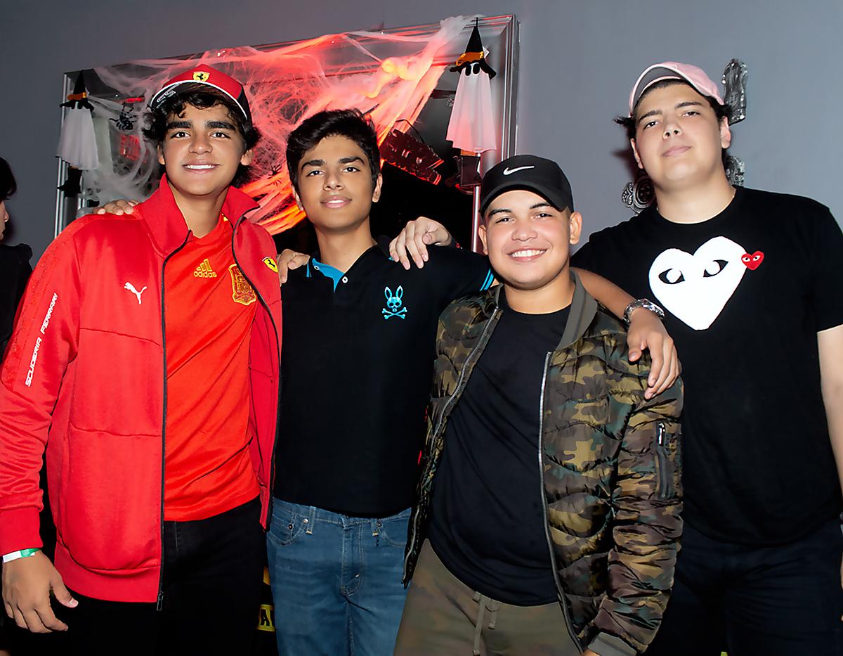 Abner Barahona, Ricardo Handal, Diego Elvir y Daniel García.