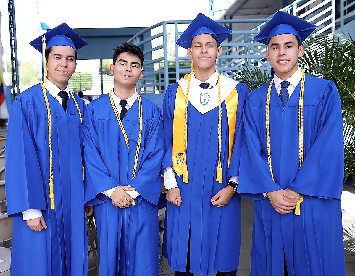 Myles Figueroa, Ricardo Godoy, Wilfredo Castro y Leonel Juárez
