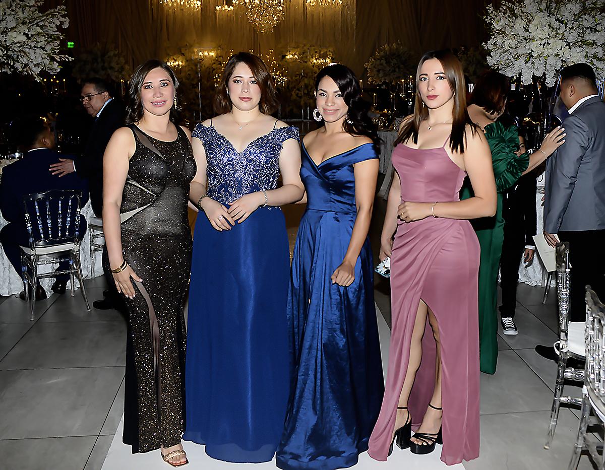 Keily Gallegos, Laura Agüero, Yamileth Molina y Sonia Carvajal