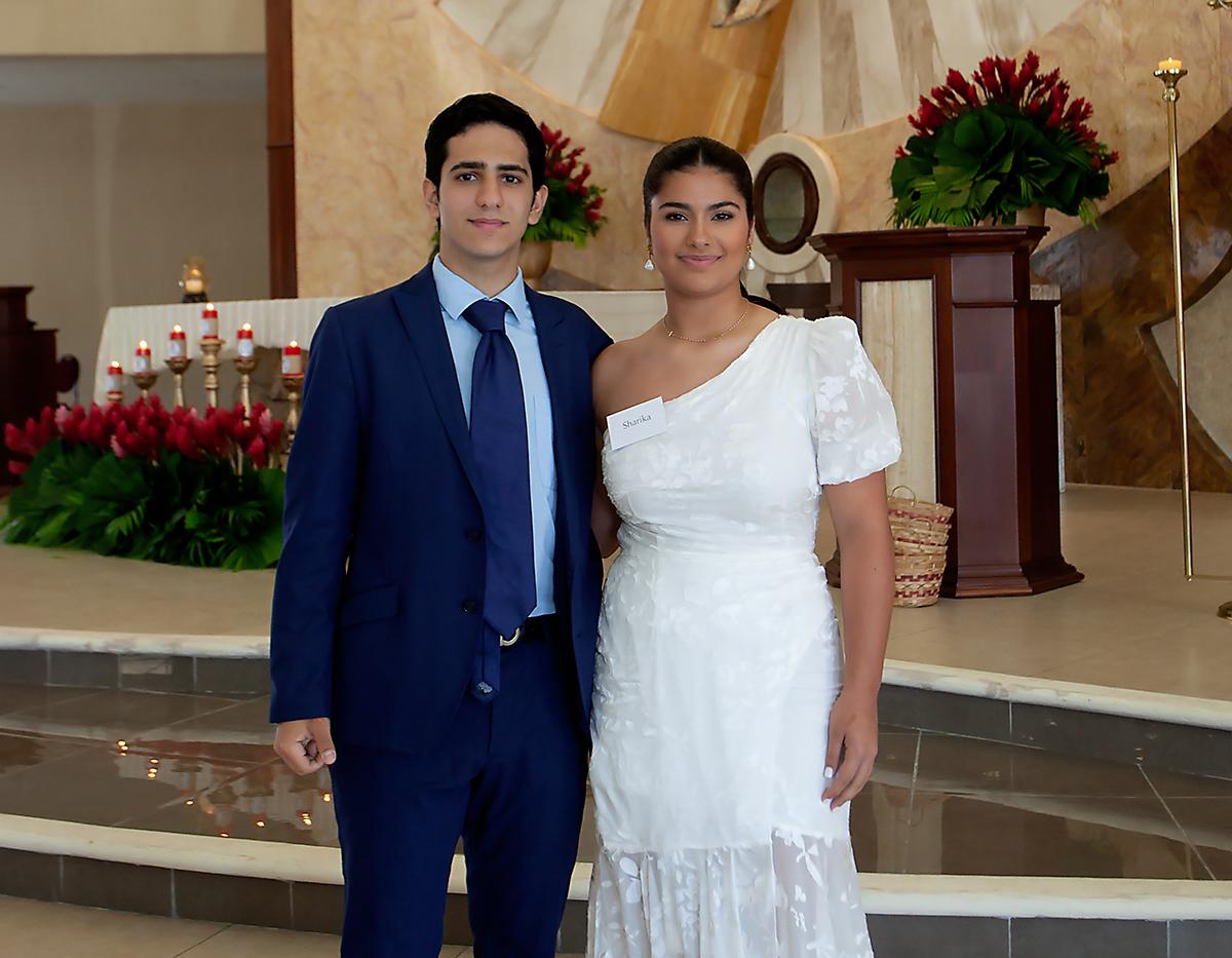 Gabriel Faraj y Sharika Bendeck.
