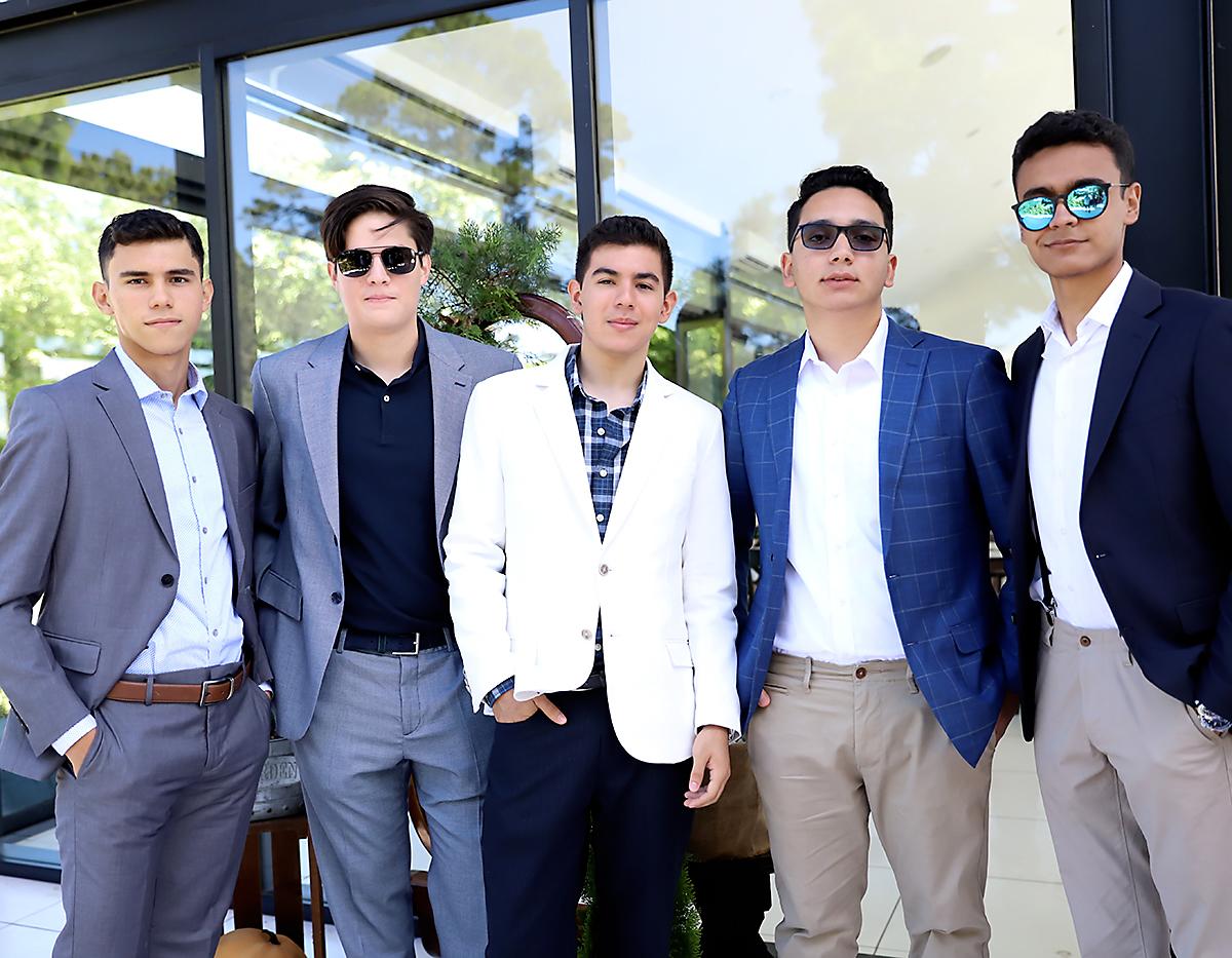 Daniel Gallardo, Santiago Paz, Angel Mendez, Clifford Haughton y Adrian Destephen