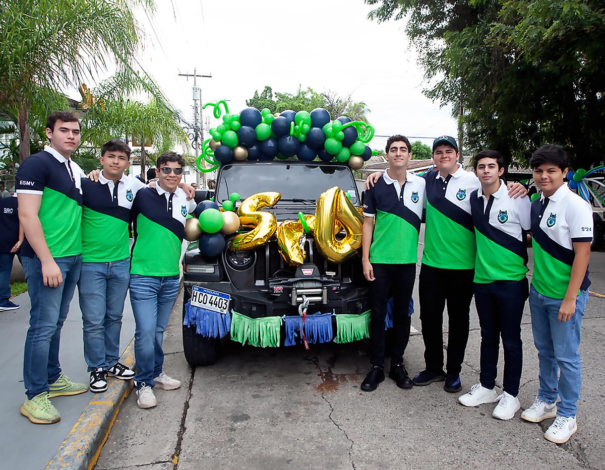 Justin García, Diego Smith, Andrés Palma, Andrés Handal, Riad Asfura, Luis Alvarado y Gabriel Quiñonez