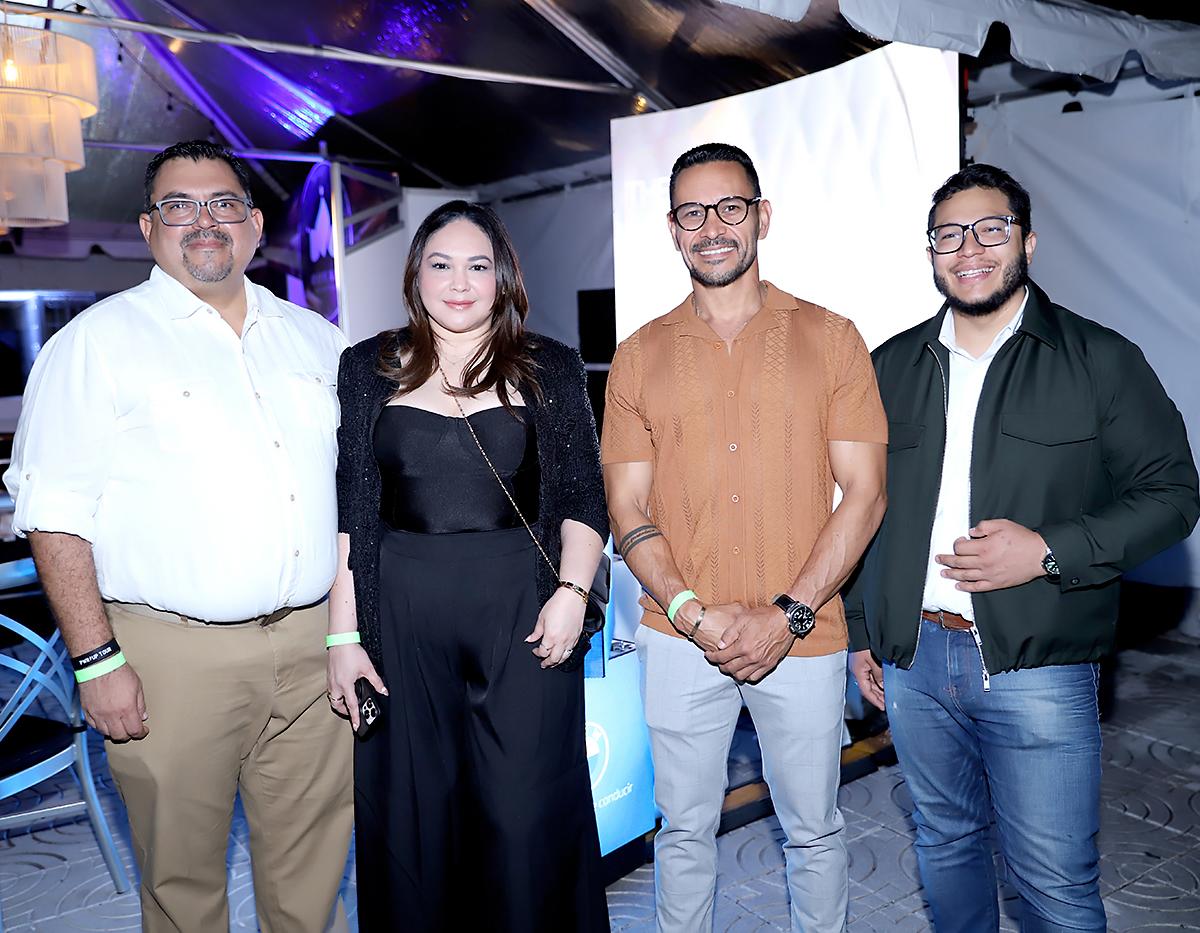 David Anariba, Francis Centeno, Carlos Vega y Gustavo Baquedano.