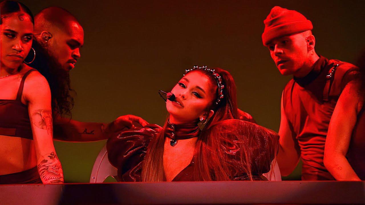 Su tercer #1 fue para <i>sweetener</i>, estrenado en junio de 2018. Finalmente ganando el Grammy a Best Pop Vocal Album, el LP incluye temas como <i>no tears left to cry</i> y <i>god is a woman</i>. 