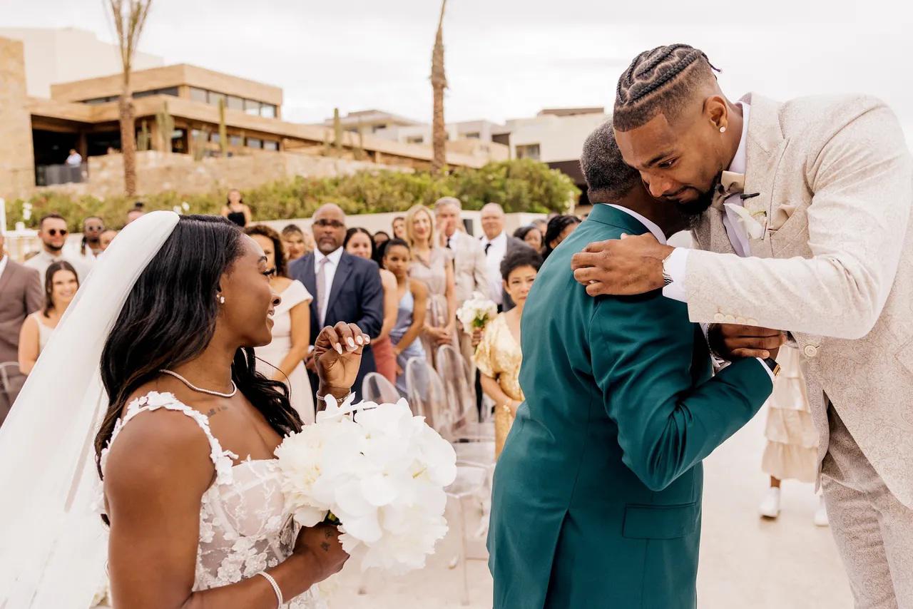 Así fue la boda de Simone Biles y Jonathan Owens