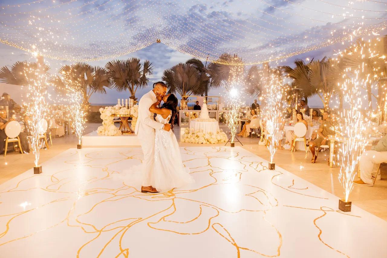 Así fue la boda de Simone Biles y Jonathan Owens