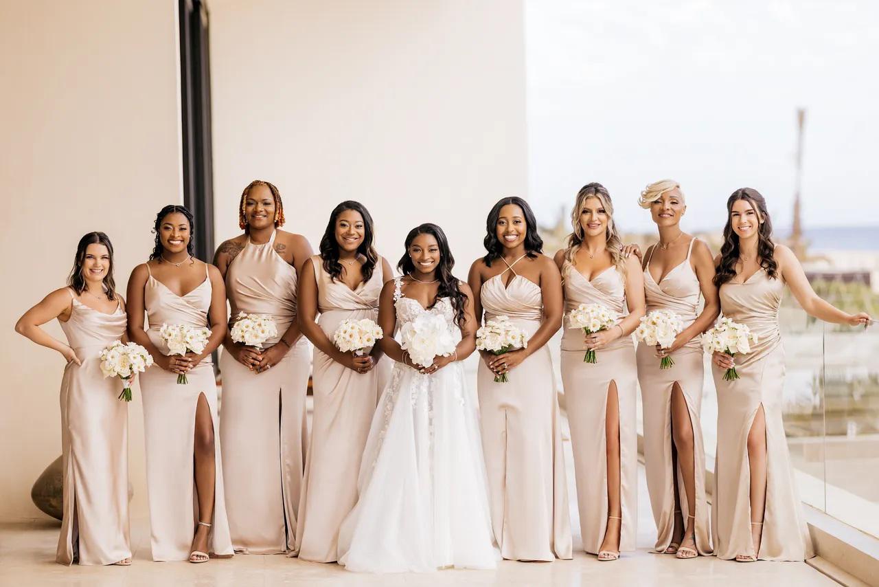 Así fue la boda de Simone Biles y Jonathan Owens