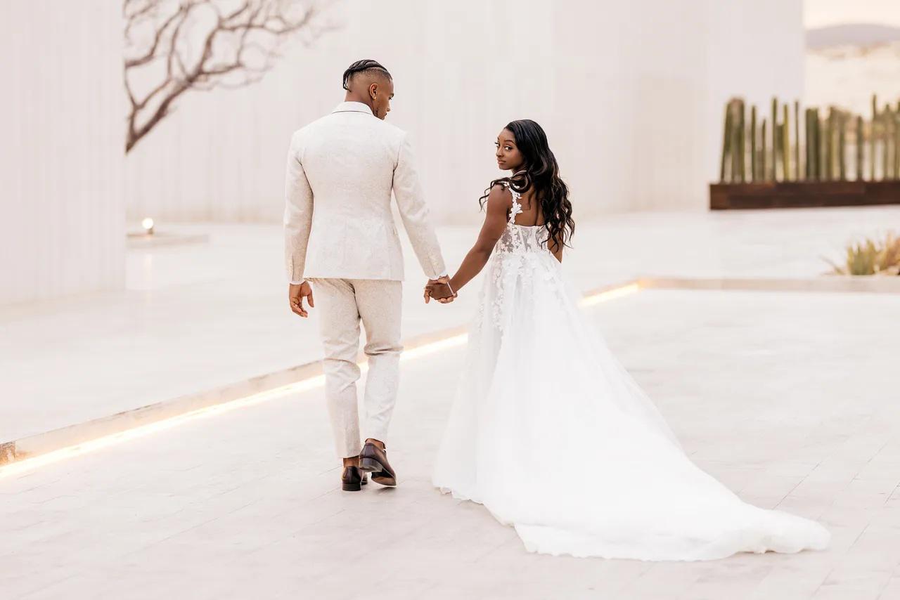 Así fue la boda de Simone Biles y Jonathan Owens