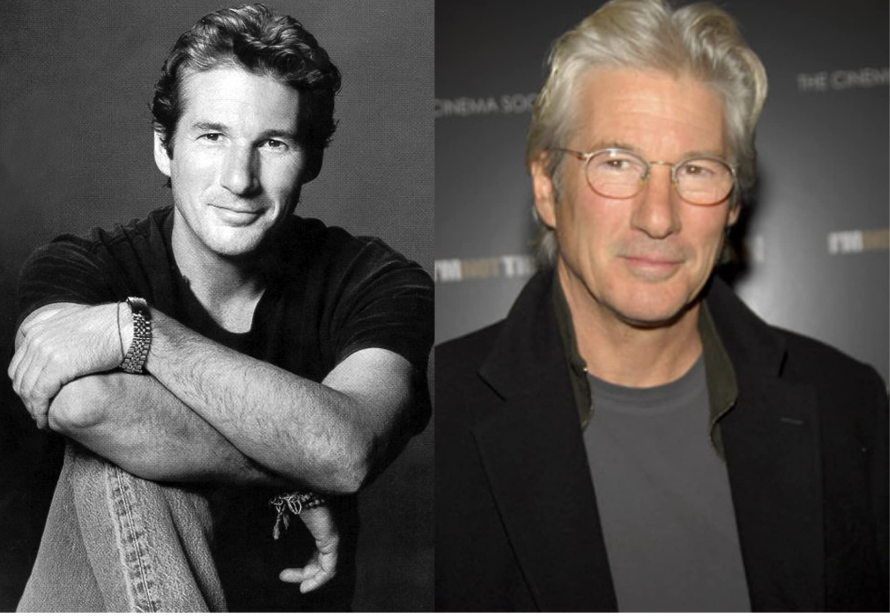<b>Richard Gere </b>comenzó a participar en cintas en la década de los 70 y 80, pero su estrellato llegó en 1990 cuando interpretó la película Pretty Woman con Julia Roberts. 