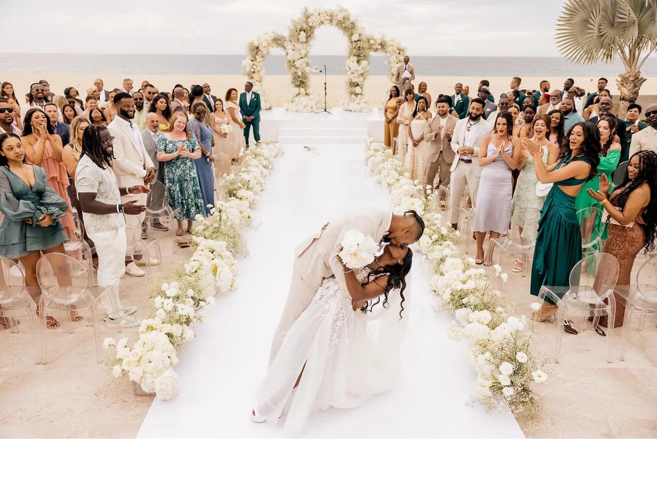 Así fue la boda de Simone Biles y Jonathan Owens