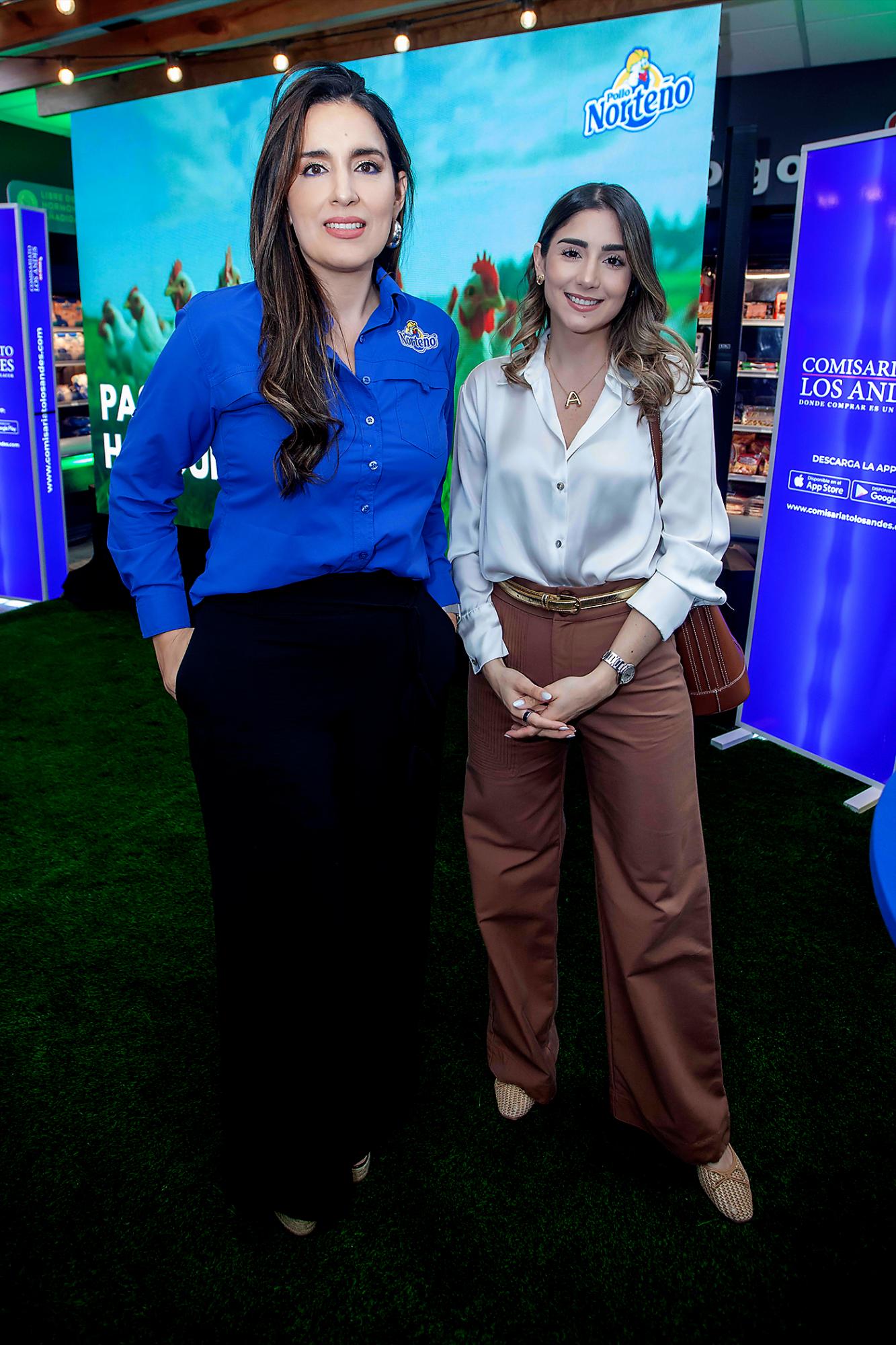 Cinthia Almendares y Almudena Larach.