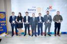 Con un espíritu de gratitud y reconocimiento, el Club Rotario San Pedro Sula celebró su esperada <i>“</i>Noche de donantes y entrega del premio Paul Harris 2025”, una velada dedicada a exaltar la solidaridad, el compromiso social y el trabajo en equipo que han marcado la trayectoria de esta organización. En la foto: Representantes de las empresas donantes para proyectos sociales del CR-SPS que recibieron reconocimiento: Eduardo Ictech de Acosa, Silvia López de Cementos del Norte, Liam Wolozny de Dil Corporación, Oscar Bográn, presidente del Club Rotario San Pedro Sula, Rubén Wolozny de Frio Partes, José Luis Elvir de Ciudad Jaraguá y Farid Kattum de Cargill de Honduras.
