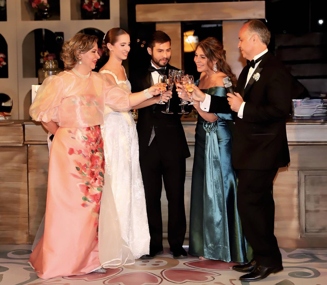 Dinorah y Victoria Villeda Giampiero , Evelyn y Giampiero Infantozzi