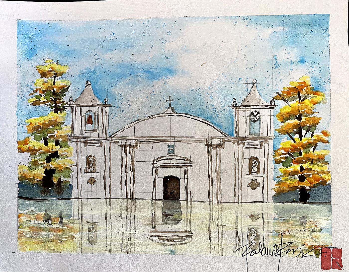 La iglesia Inmaculada Concepción de María de Danlí, El Paraíso, comenzó a construirse desde 1810 y fue inaugurada a finales de 1817. Cuenta con cinco retablos, con una imagen de la virgen en la nave central.