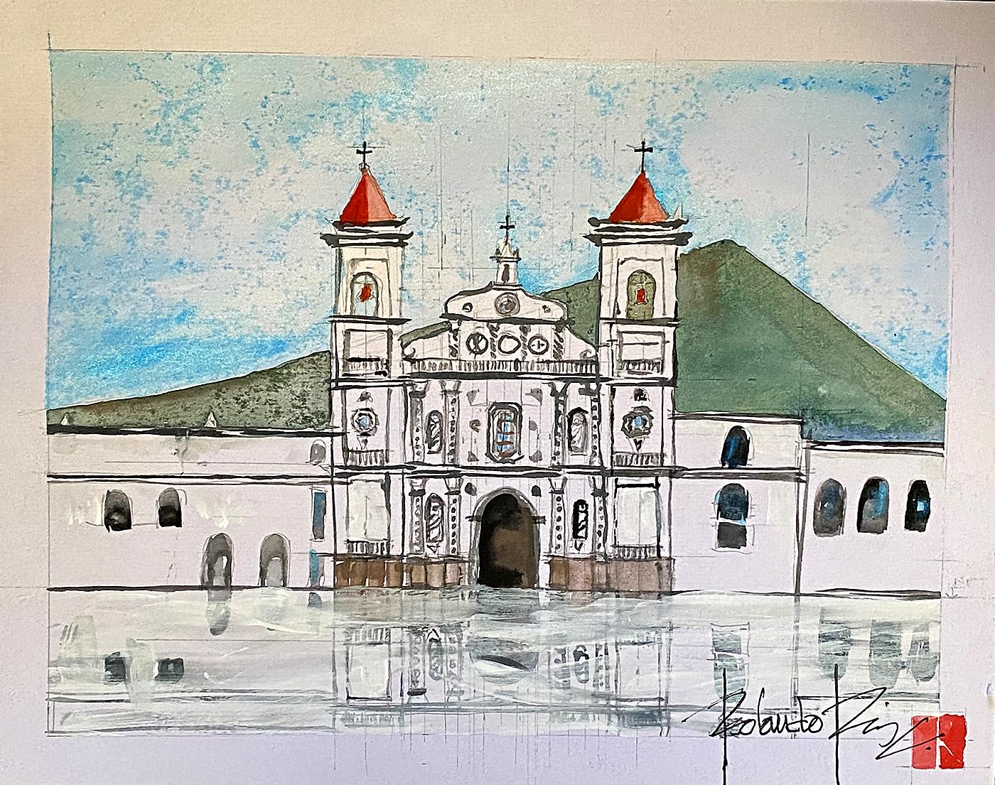Una de las edificaciones religiosas más hermosas de la ciudad y el primer templo católico establecido en Real de Minas de Tegucigalpa es la iglesia Santa María de los Dolores, originalmente levantada de forma rústica en 1579 por los misioneros franciscanos. Su fachada fue decorada con motivos en relieve de la Virgen Dolorosa, con Serafines, y con tres medallones en la parte superior, destacándose el del centro, que representa el corazón de María traspasado por la daga del dolor. 