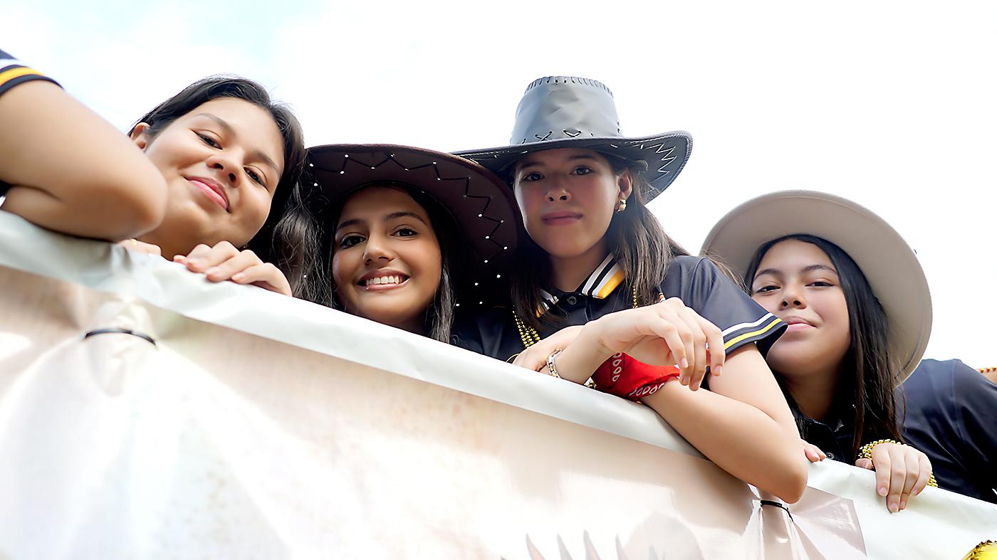 Alma Sánchez, Dana Cueva, Christell Paz y Astrid Argueta