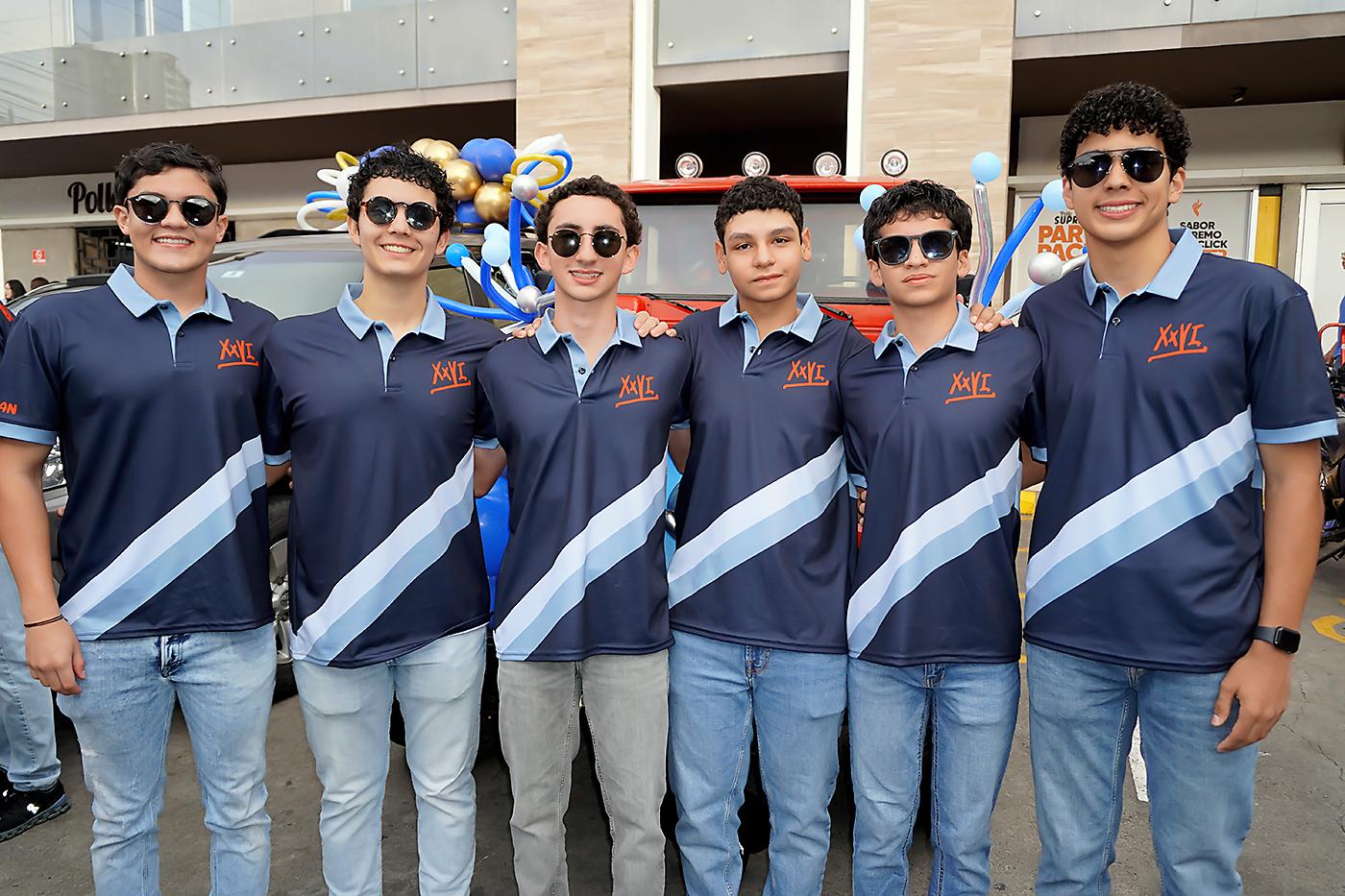 Juan Francisco Zúniga, José Pablo Vijil, Sebastián Vijil, Joaquín Ochoa, Rodrigo Massu y Rodrigo Antonio Jeff.