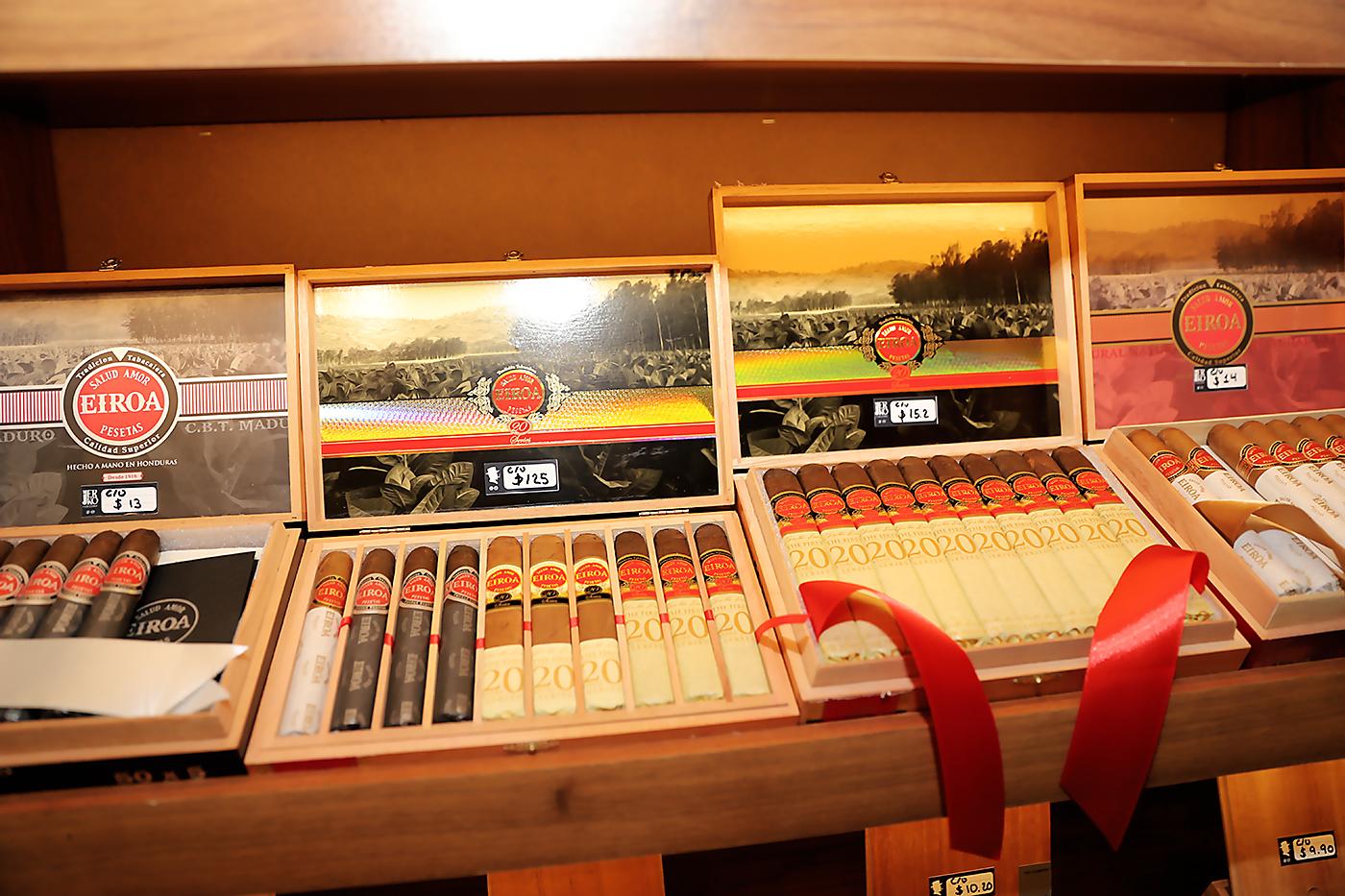 Jerko Cigar Lounge cuenta con 11 marcas diferentes y más de 26 de variedades de puros