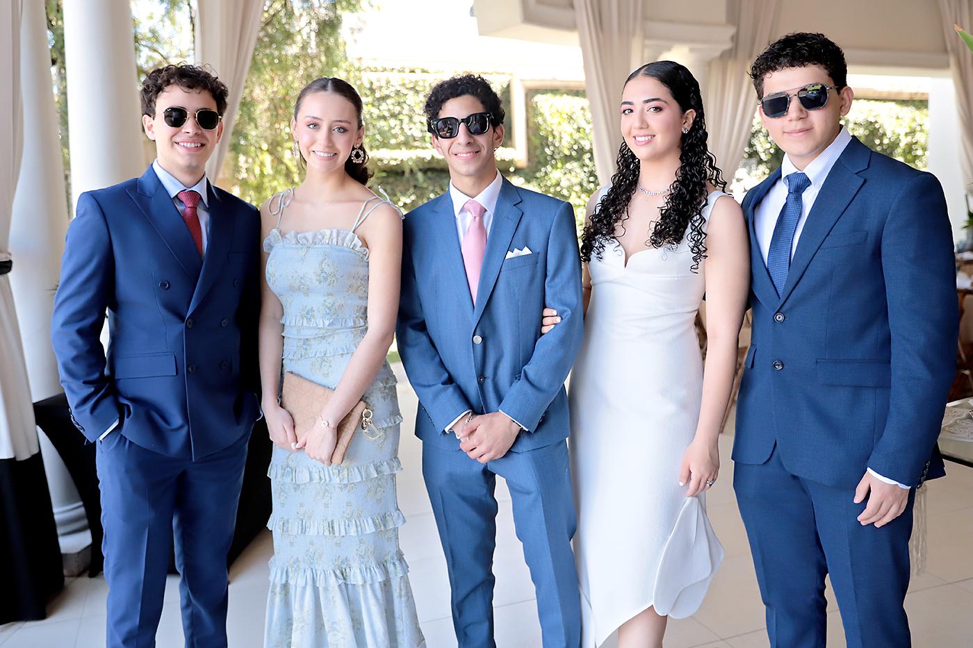 Sebastián Mayer, Victoria Vaca, Gabriel Atala, Adriana Atala y Felipe Kafie.
