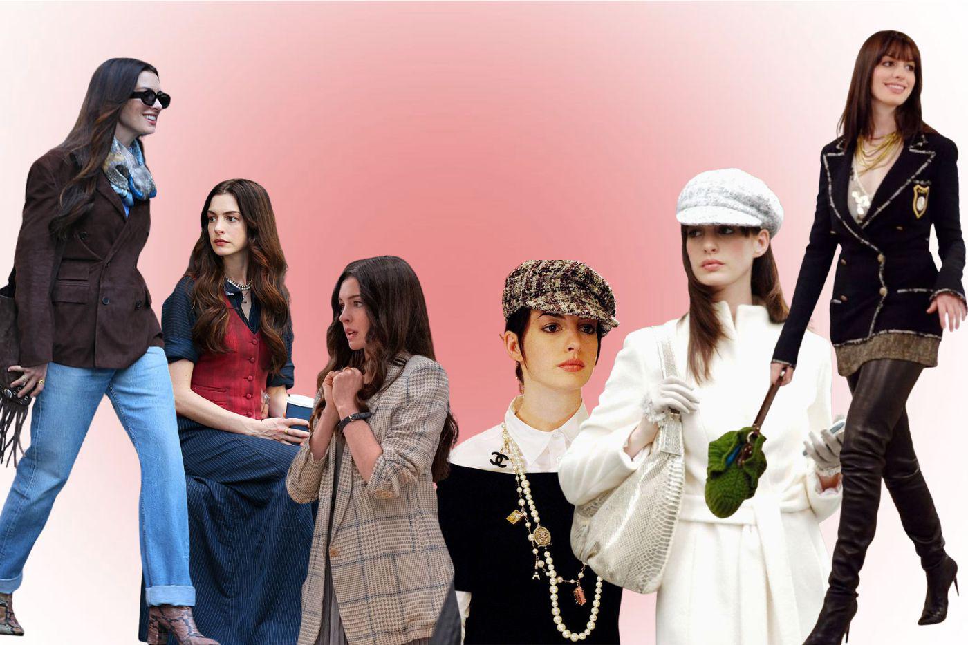 Andy Sachs comienza como una pasante que se convierte en asistente de Miranda Priestly en la revista <i>Runway</i>. En la primera película, desarrolla su estilo y adopta archive pieces, incluyendo looks completos de Chanel, marcando su transformación. En la secuela, vemos a Andy como una profesional consolidada y ejecutiva en la moda. Sus looks reflejan más carácter: piezas llamativas, business casual aesthetic y un estilo más funcional. Su vestuario es menos elaborado y más cercano a lo que podría usar en su día a día, manteniendo un balance entre lujo y practicidad. 