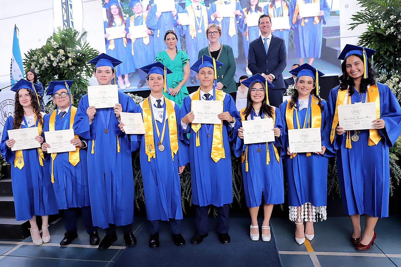 Anna Sofía Rivera, Alfredo Torres, Diego Zelaya, Omar Suazo, Wilfredo Castro, María José Durón, Mariana Rodríguez y Abril Fonseca