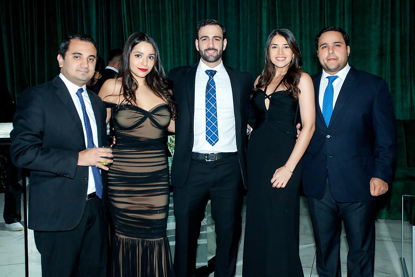 René Paz, Celeste Pineda, Jorge Handal, Giovanna Handal y Christopher Fuschich.